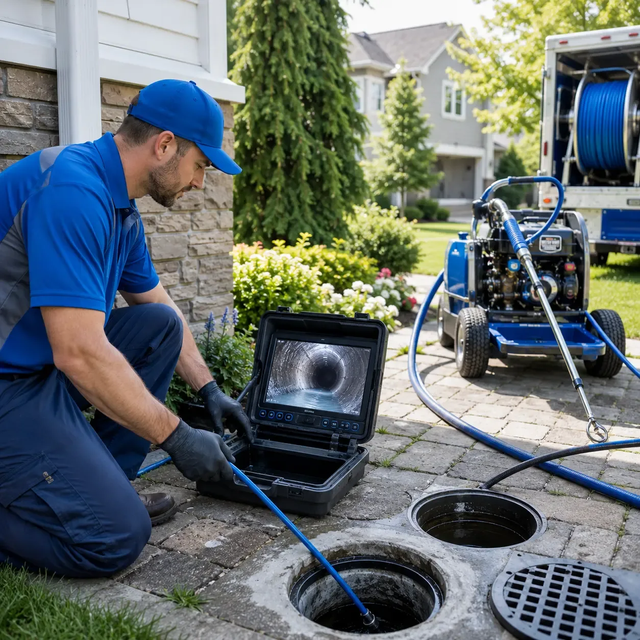 Outdoor drain cleaning professionals serving North Chili, NY