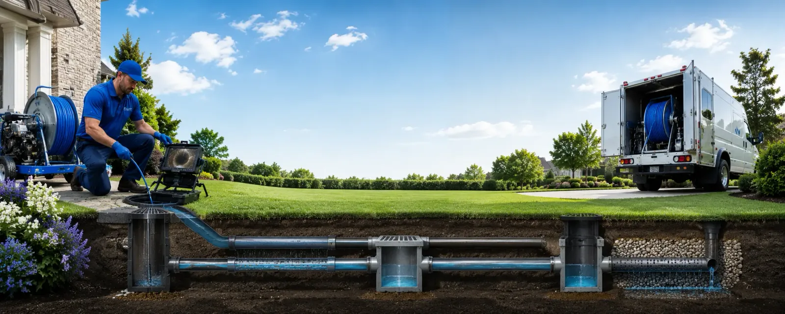 Outdoor drain cleaning information for North Chili, NY